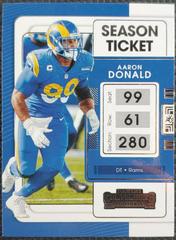 Aaron Donald #56 Football Cards 2021 Panini Contenders Prices