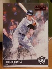 Mickey Mantle [Batting Stance Artist's Proof Red] #7 Baseball Cards 2018 Panini Diamond Kings Prices