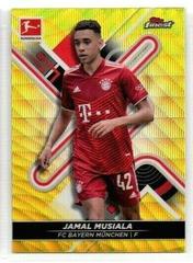 Jamal Musiala [Yellow Wave] Soccer Cards 2021 Topps Finest Bundesliga Prices
