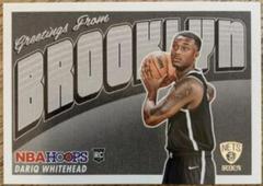 Dariq Whitehead #17 Basketball Cards 2023 Panini Hoops Rookie Greetings Prices