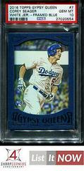 Corey Seager [White Jersey Framed Blue] #7 Baseball Cards 2016 Topps Gypsy Queen Prices