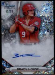 Brady House [Speckle] #PA-BH Baseball Cards 2023 Bowman Sterling Prospect Autograph Prices