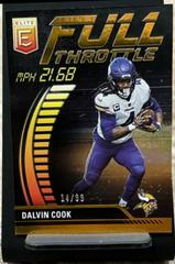Dalvin Cook [Orange] #FT-DC Football Cards 2023 Panini Donruss Elite Full Throttle Prices