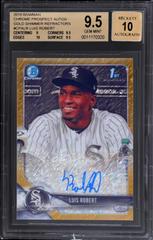 Luis Robert [Gold Shimmer] Baseball Cards 2018 Bowman Chrome Prospects Autographs Prices