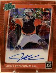 Adley Rutschman [Red Mojo] #RPS-AR Baseball Cards 2021 Panini Donruss Optic Rated Prospect Signatures Prices