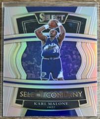 Karl Malone [Silver Prizm] Basketball Cards 2021 Panini Select Company Prices