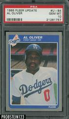 Al Oliver #U-84 Baseball Cards 1985 Fleer Update Prices