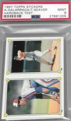 Andres Galarraga, Tom Seaver [Hardback Test] Baseball Cards 1987 Topps Stickers Prices