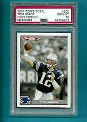 Tom Brady [First Edition] #200 Football Cards 2004 Topps Total Prices