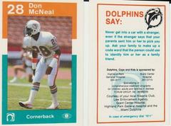 Don McNeal Football Cards 1984 Dolphins Police Prices