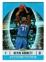 Kevin Garnett [Blue Refractor] Basketball Cards 2006 Finest Prices
