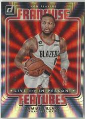 Damian Lillard [Red Laser] #25 Basketball Cards 2020 Donruss Franchise Features Prices