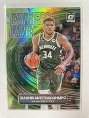 Giannis Antetokounmpo [Lime Green] #10 Basketball Cards 2022 Panini Donruss Optic Express Lane Prices