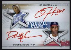 Bo Jackson, Deion Sanders Baseball Cards 2022 Topps Baseball Stars Dual Autographs Prices