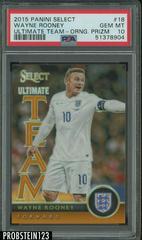 Wayne Rooney [Orange Prizm] #18 Soccer Cards 2015 Panini Select Ultimate Team Prices