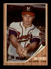 Ed Mathews Baseball Cards 1962 Topps Prices