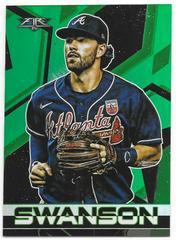 Dansby Swanson [Green] #3 Baseball Cards 2021 Topps Fire Prices
