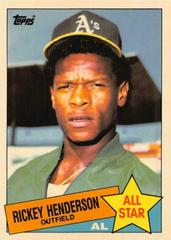Rickey Henderson #706 Baseball Cards 1985 Topps Tiffany Prices