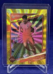 Heung Min Son [Gold Laser] Soccer Cards 2021 Panini Donruss Road to Qatar Prices