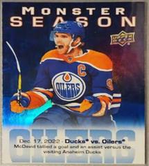 Connor McDavid #MS-32 Hockey Cards 2023 Upper Deck Monster Season Prices