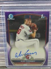 Alex Clemmey [Purple] #CDA-AC Baseball Cards 2023 Bowman Draft Chrome Prospect Autographs Prices