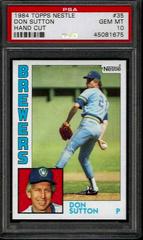Don Sutton #35 Baseball Cards 1984 Topps Nestle Prices