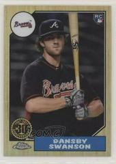 Dansby Swanson #87T-2 Baseball Cards 2017 Topps Chrome 1987 Prices