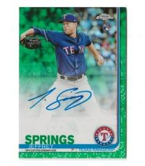Jeffrey Springs [Green Refractor] #RA-JS Baseball Cards 2019 Topps Chrome Rookie Autographs Prices