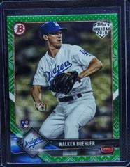 Walker Buehler [Green Festive] #TH-WB Baseball Cards 2018 Topps Holiday Bowman Prices