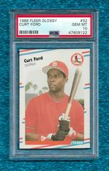 Curt Ford #32 Baseball Cards 1988 Fleer Glossy Prices