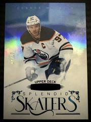 Connor McDavid [Blue] #SS-20 Hockey Cards 2022 Upper Deck Stature Splendid Skaters Prices