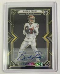 Brock Purdy [Autograph Yellow] #158 Football Cards 2022 Panini Obsidian Prices