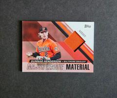 Gunnar Henderson [Red] Baseball Cards 2024 Topps Major League Material Prices