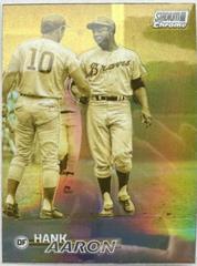 Hank Aaron [Chrome Gold Minted] Baseball Cards 2023 Stadium Club Prices