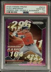 Alex Bregman [Purple Shimmer] #NG-4 Baseball Cards 2020 Panini Prizm Numbers Game Prices