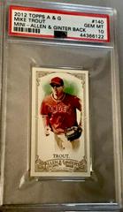 Mike Trout [Mini Allen & Ginter Back] #140 Baseball Cards 2012 Topps Allen & Ginter Prices