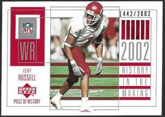 Cliff Russell #127 Football Cards 2002 Upper Deck Piece of History Prices