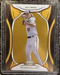 Jackson Holliday [Gold] #17 Baseball Cards 2023 Panini Chronicles Certified Prices