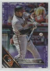 Adam Jones [Purple Refractor] #12 Baseball Cards 2016 Topps Chrome Prices