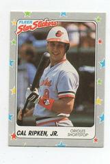 Cal Ripken Jr. Baseball Cards 1988 Fleer Star Stickers Prices