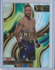 Justin Gaethje [Silver] #27 Ufc Cards 2023 Panini Select UFC Sensations Prices