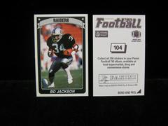 Bo Jackson #104 Football Cards 1990 Panini Sticker Prices