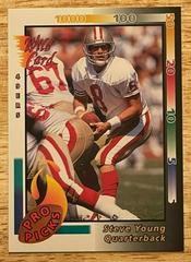 Steve Young #8 Football Cards 1992 Wild Card Pro Picks Prices