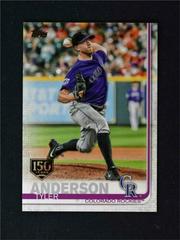 Tyler Anderson [150th Anniversary] Baseball Cards 2019 Topps Prices