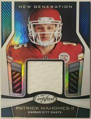Patrick Mahomes II #NG-PMII Football Cards 2017 Panini Certified New Generation Jersey Prices