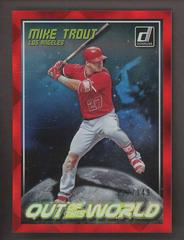 Mike Trout [Red] #OW3 Baseball Cards 2018 Panini Donruss Out of This World Prices