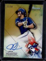 Austin Martin [Gold Refractor] Baseball Cards 2021 Bowman Sterling Prospect Autographs Prices