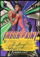 Jaden Ivey [Ruby] #FP-JID Basketball Cards 2022 Panini Court Kings Fresh Paint Autographs Prices