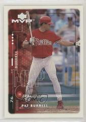 Pat Burrell [Super Script] Baseball Cards 1999 Upper Deck MVP Prices