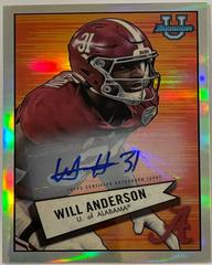 Will Anderson [Autograph] #52BF-3 Football Cards 2022 Bowman Chrome University 1952 Prices